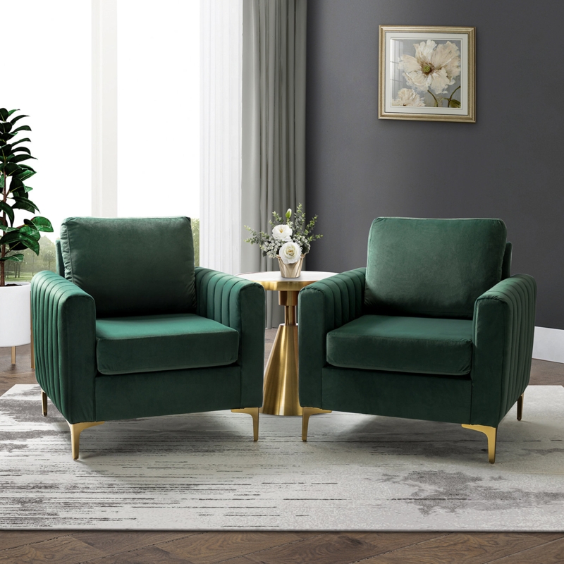 Gillette Upholstered Velvet Club Chair
