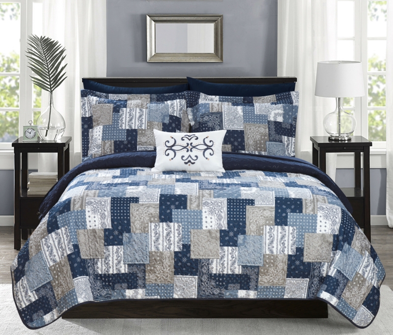 Glenni Patchwork Quilt Set