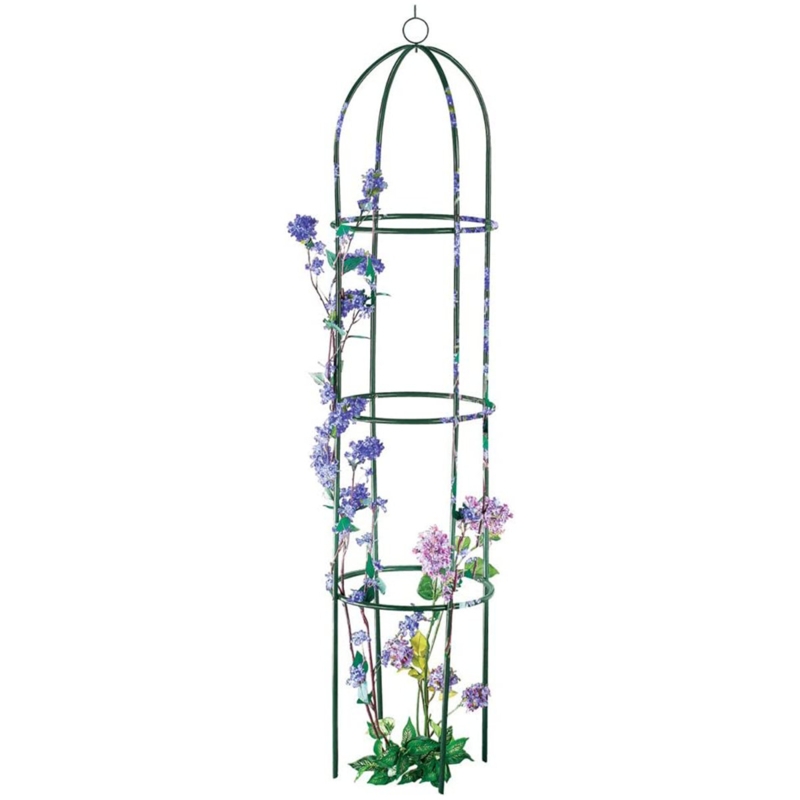 Gudrun 75'' H x 15.75'' W Iron Obelisk Trellis