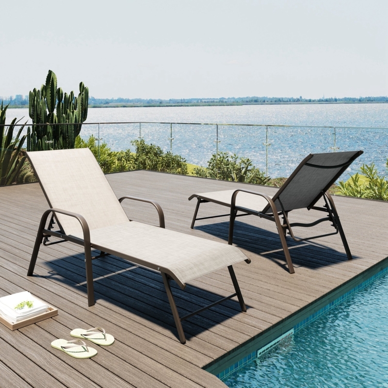 Guyden Outdoor Metal Chaise Lounge