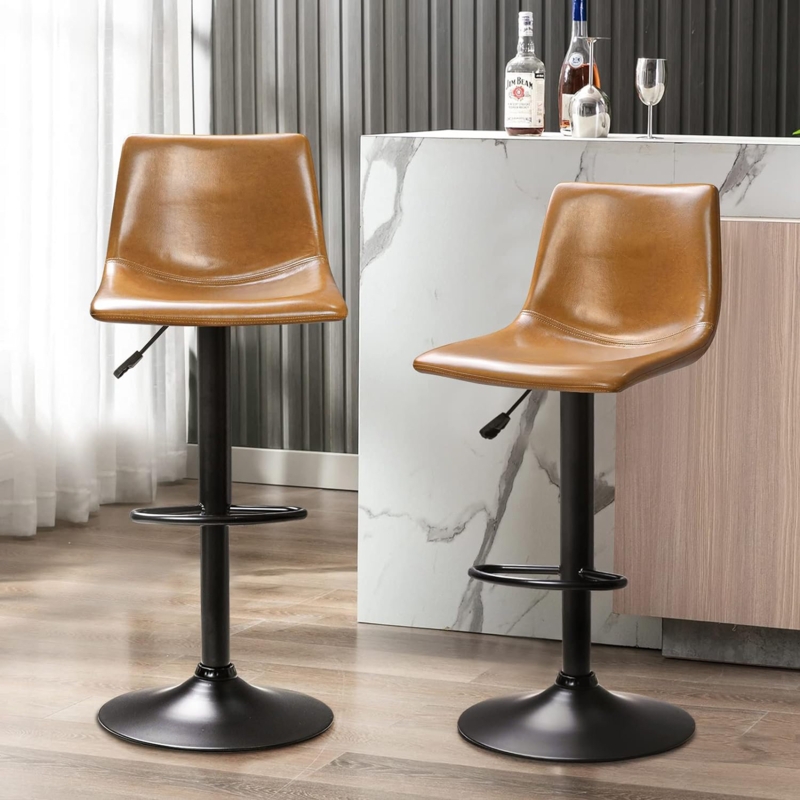 Halima Swivel Adjustable Height Stool (Set of 2)