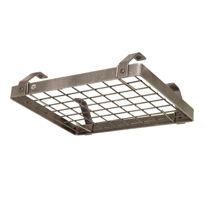Handcrafted Low-Ceiling Square Rack with 12 Hooks