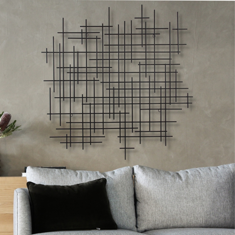 Handmade Modern Abstract Wall Decor on Metal