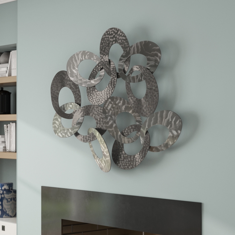 Handmade Modern Abstract Wall Decor on Metal