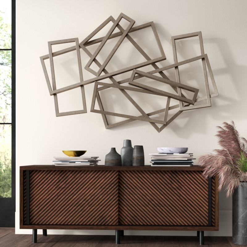 Handmade Modern Abstract Wall Decor on Metal