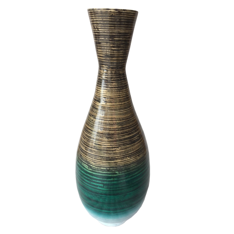 Handmade Wood Floor Vase