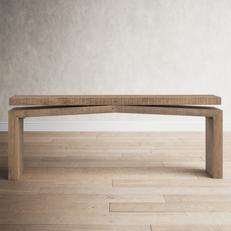 Glass And Chrome Console Table