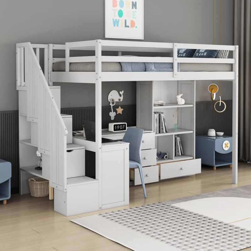 Heraldas Kids Twin Loft Bed
