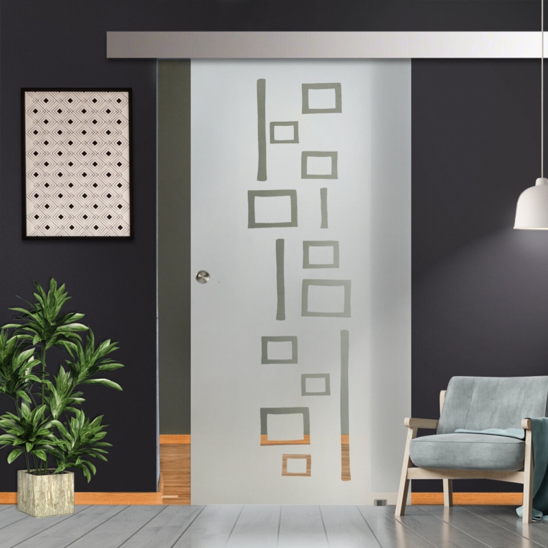 Hollow Glass with Installation Hardware Kit