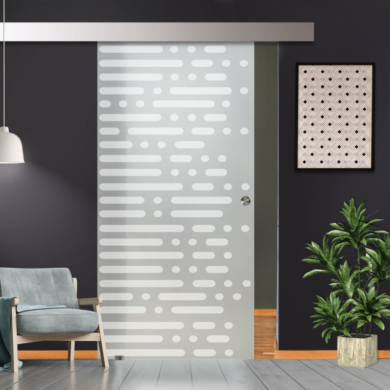 Hollow Glass with Installation Hardware Kit