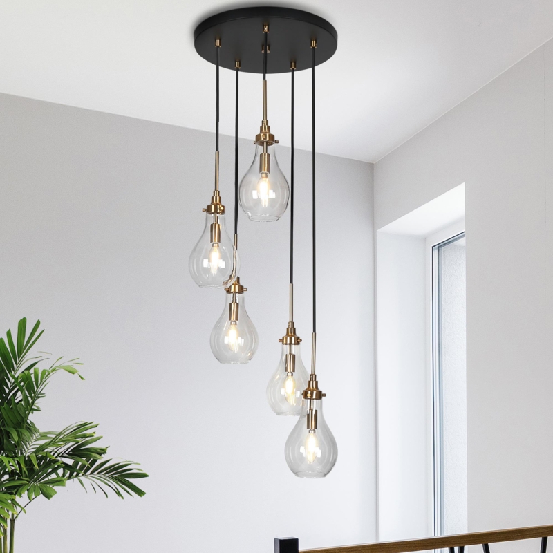 Hooman 5 - Light Cluster Teardrop Pendant