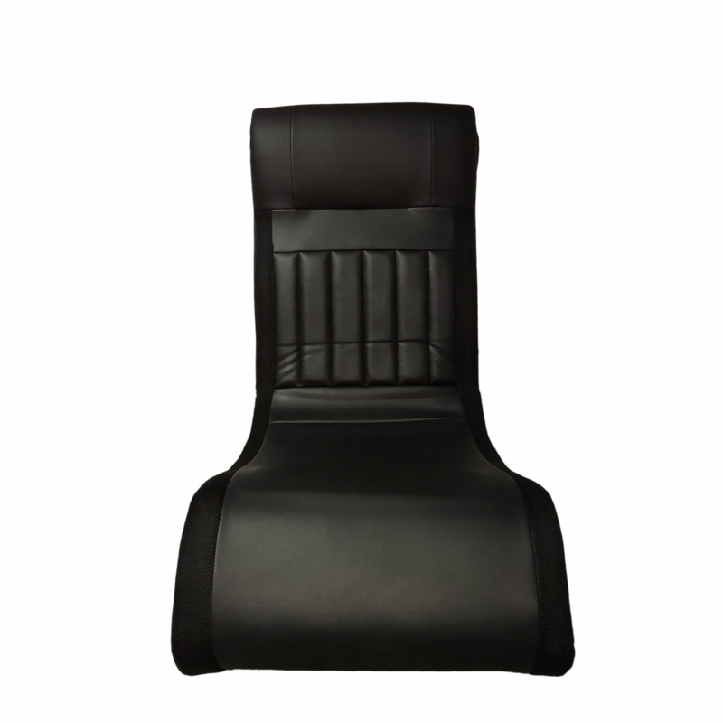 Inbox Zero Reclining Ergonomic Rocker Game Chair with Built-in Speakers in Black