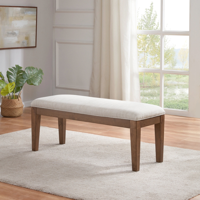 Isaura Linen Upholstered Bench