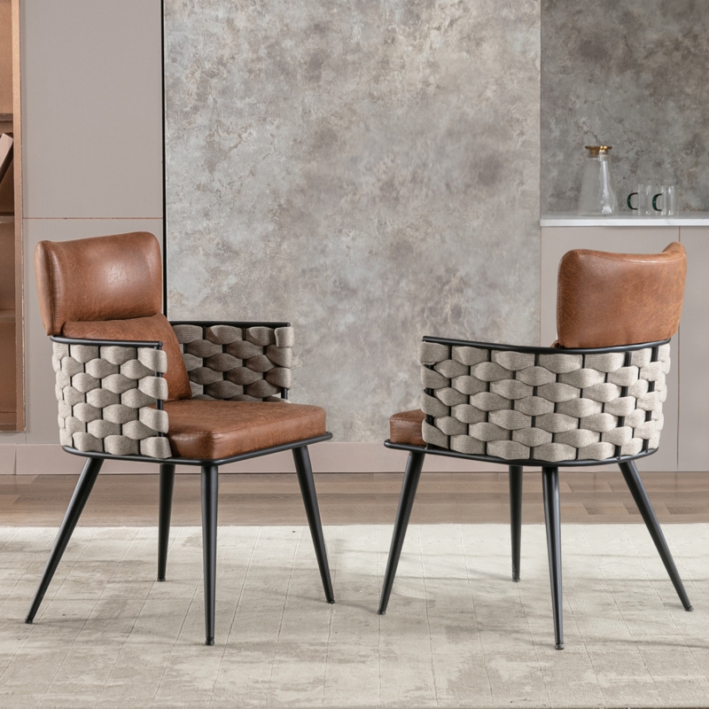 Jonn Upholstered Back Arm Chair