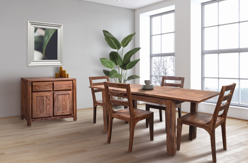 Kanwal Extendable Solid Wood Dining Table