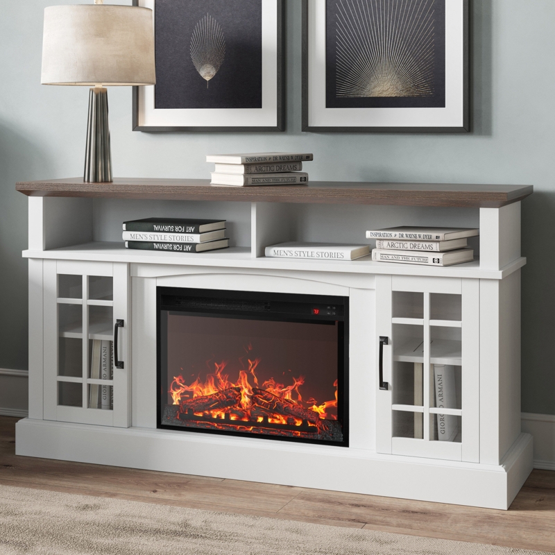 Kehaulani  65" Media Console TV Stands with Electric Fireplace