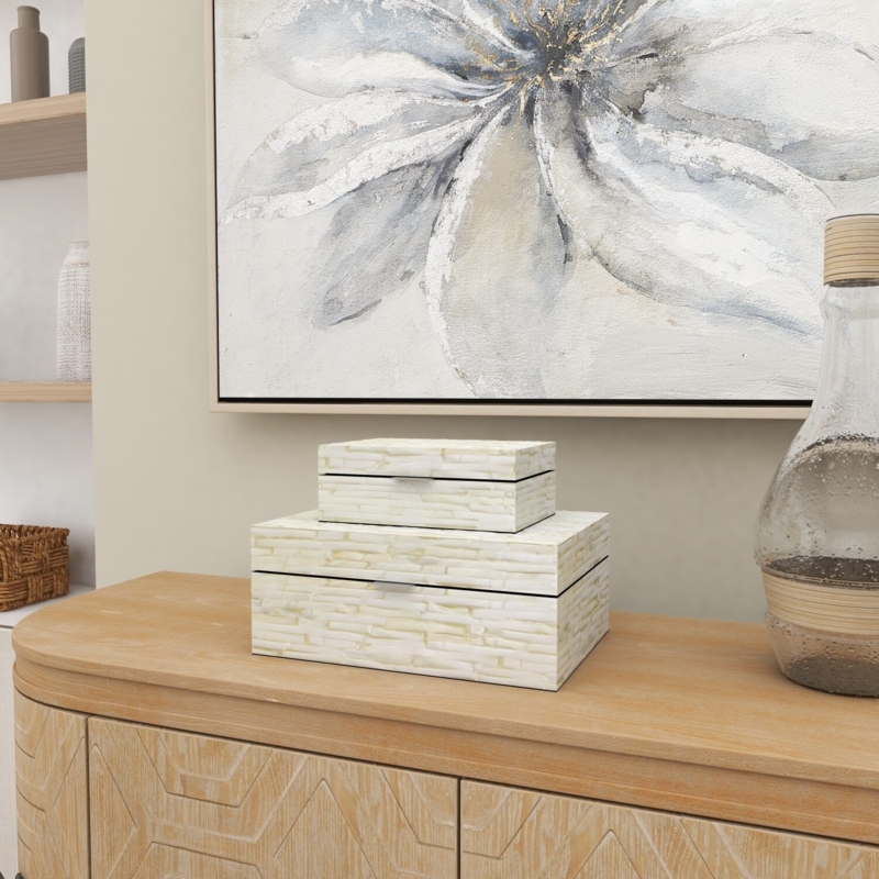 Keifer 2 Piece Handmade Decorative Box Set