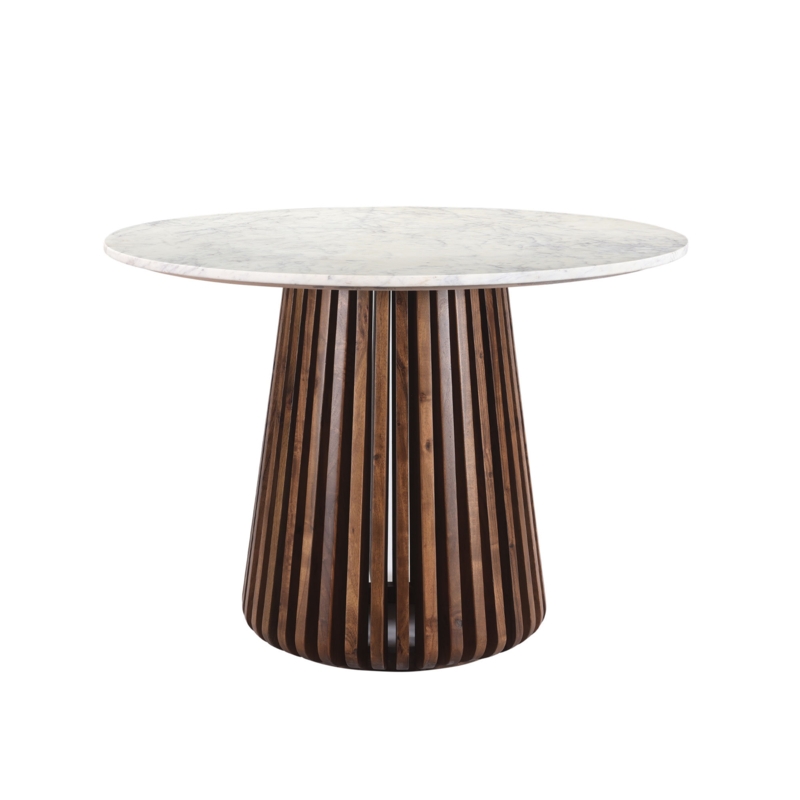 Kendall Solid Wood & Marble Dining Table