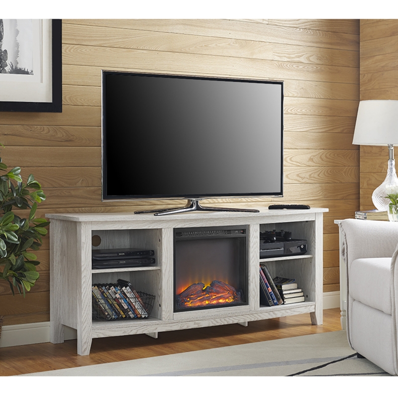 Kneeland Fireplace Media Console for TVs up to 65"