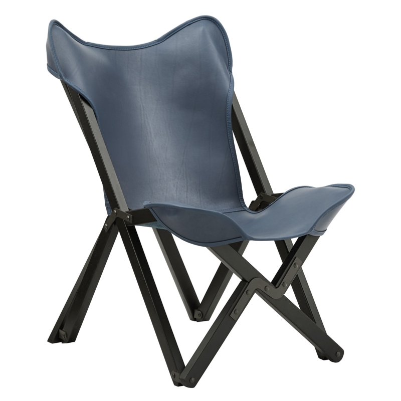 Kyjuan Genuine Top Grain Leather Tripolina Sling Chair
