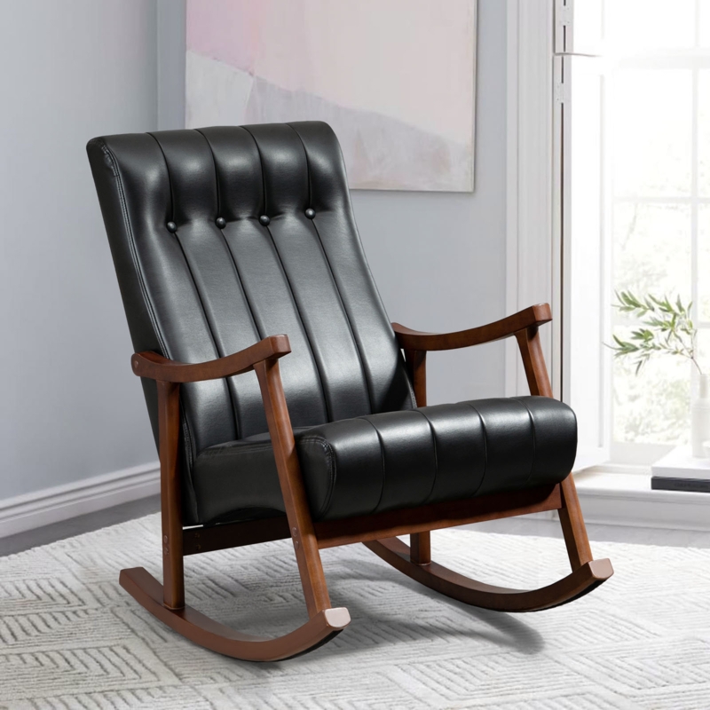 Lanxton Solid Wood Rocking Chair
