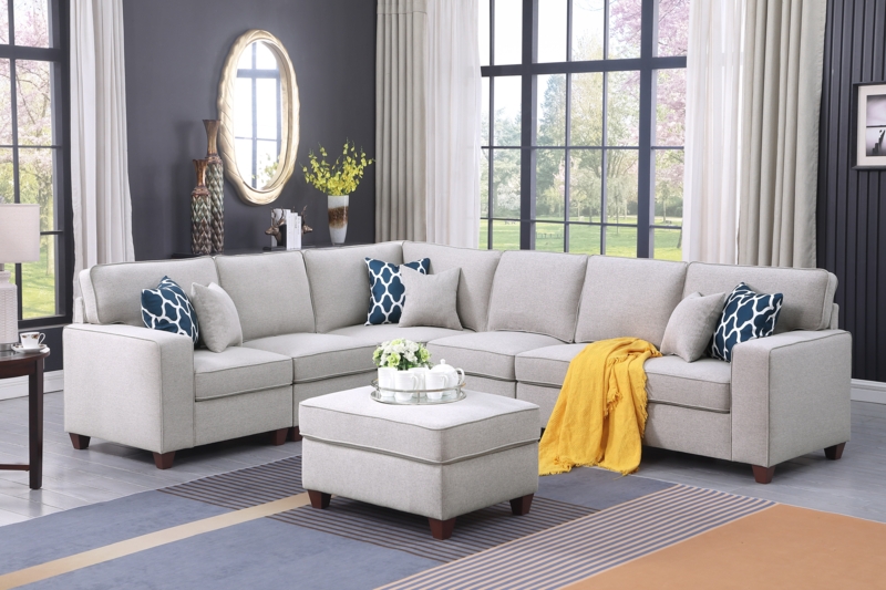 Sectional Sofa With Ottoman