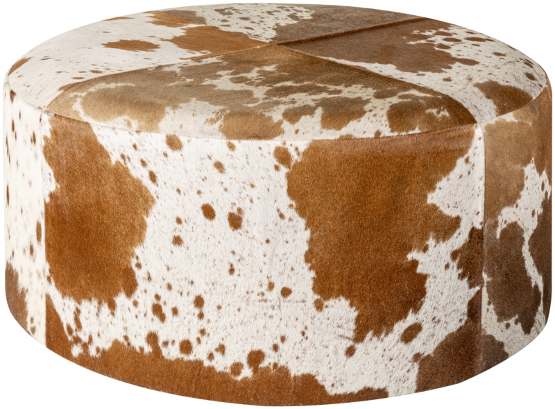 Lemi Hair on Hide Ottoman