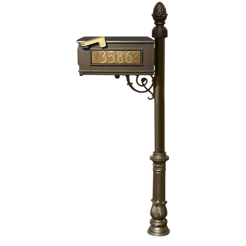 Lewiston Locking Post Mounted Mailbox