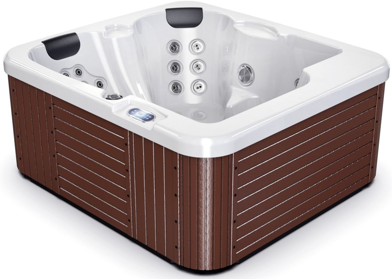 Luxuria Spas 110 Volt 3 - Person 32 - Jet Acrylic Rectangle Plug And Play Hot Tub with Ozonator