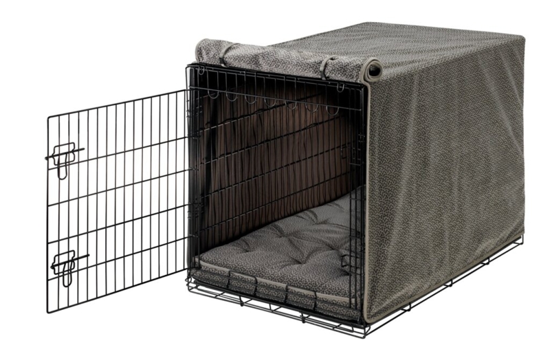 Luxury Fabric Pet Crate Cover