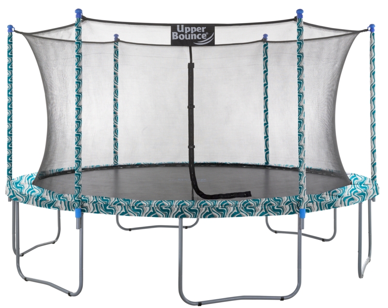 Machrus Upper Bounce 16 FT Round Backyard / Outdoor Trampoline Set with Safety Enclosure System