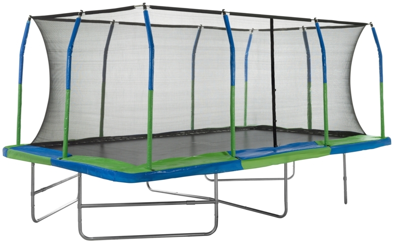 Machrus Upper Bounce - Mega 10' X 17' Gymnastics Style, Rectangular Trampoline Set