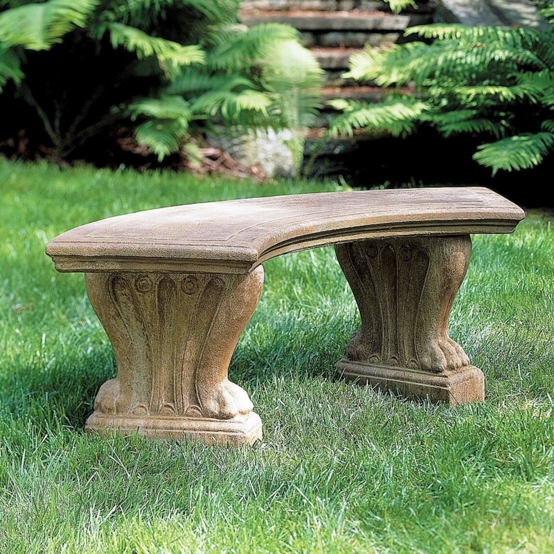 Malagrida Stone / Concrete Outdoor Bench