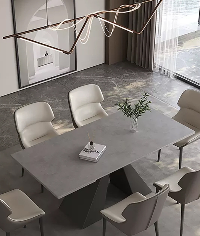 Martrail Extendable Sintered Stone Dining Table from 63" to 95" 