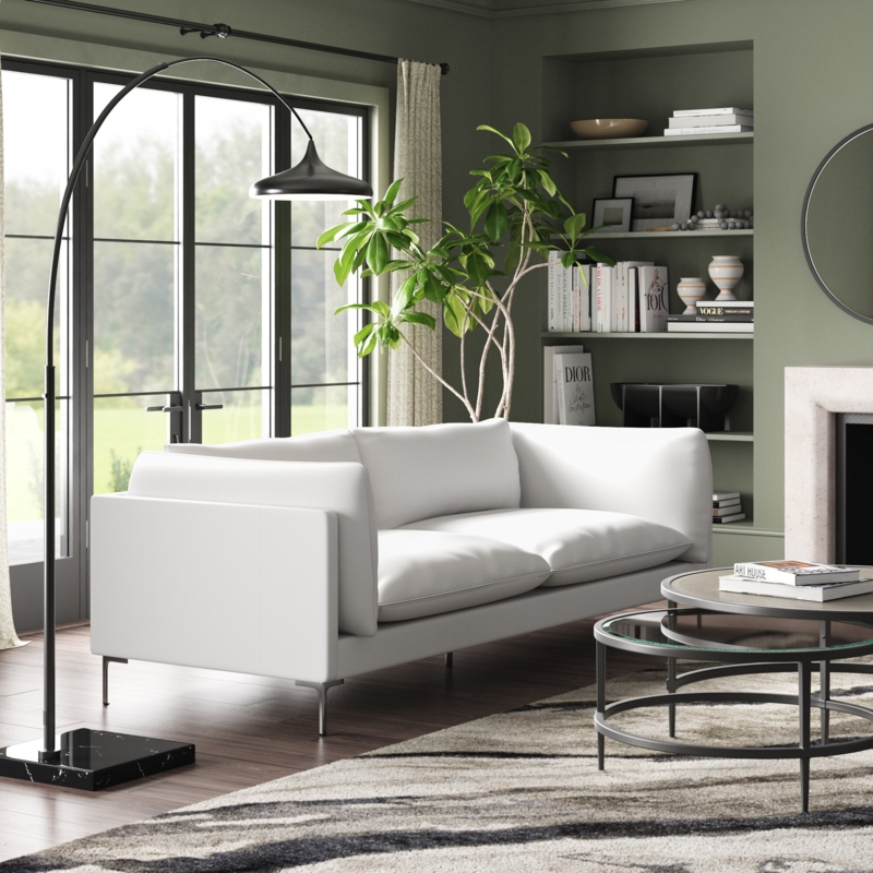 Mauk 96'' Leather Sofa
