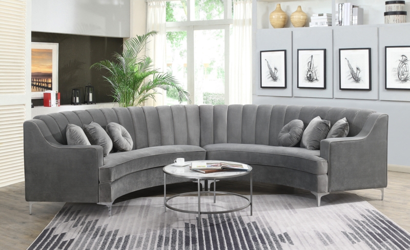 Mcginty 141.34" Wide Velvet Symmetrical Modular Sofa & Chaise