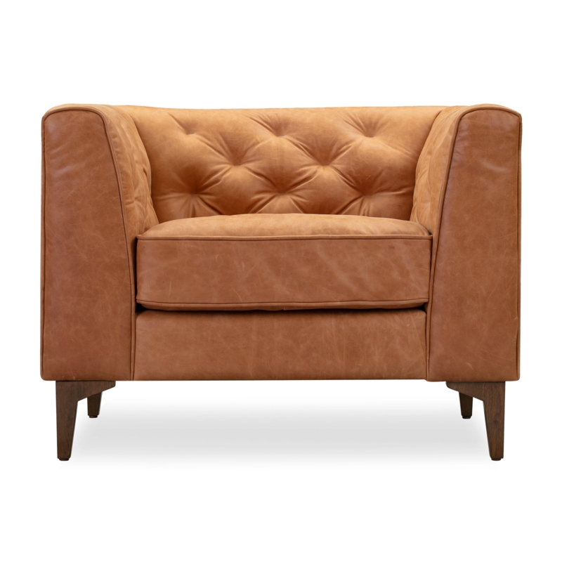 Mcnear Genuine Leather Lounge Chair