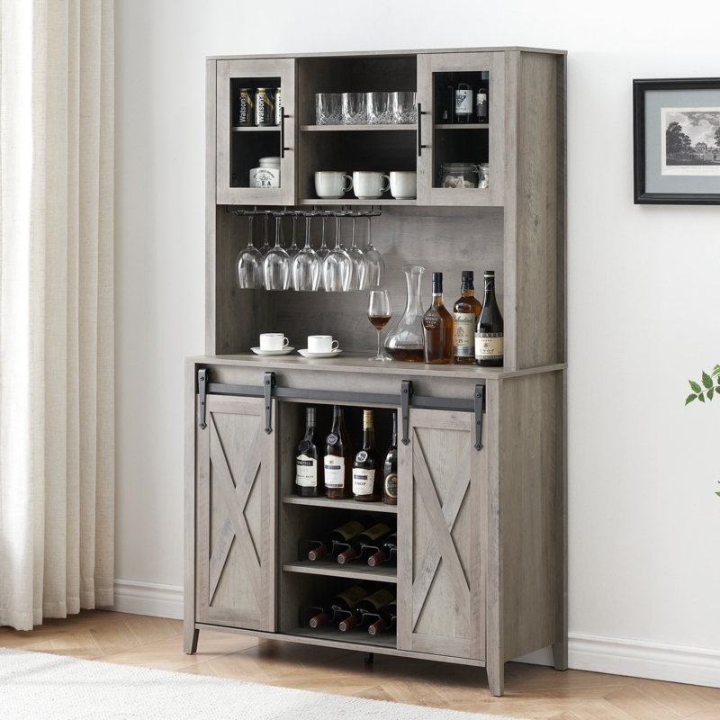 Meshah Sideboard with Bar Hutch