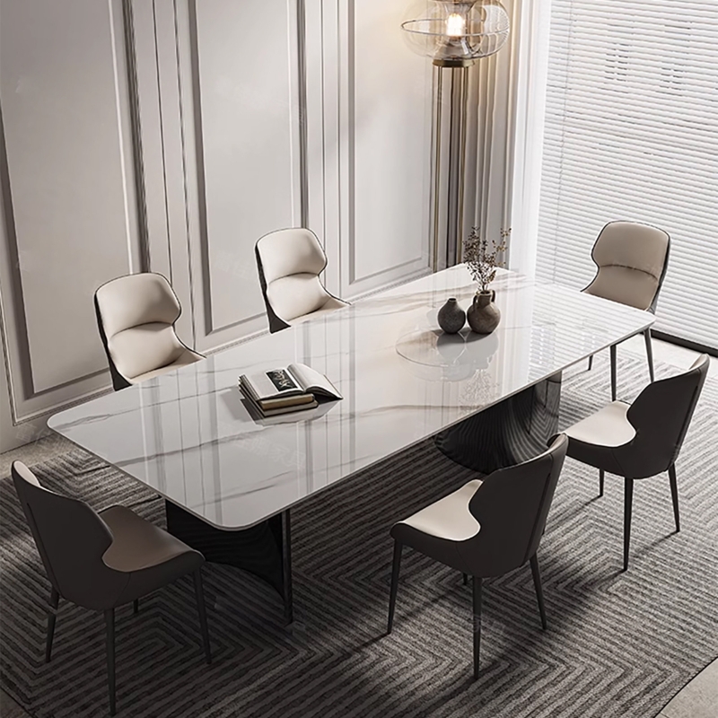 Metal Base Dining Table