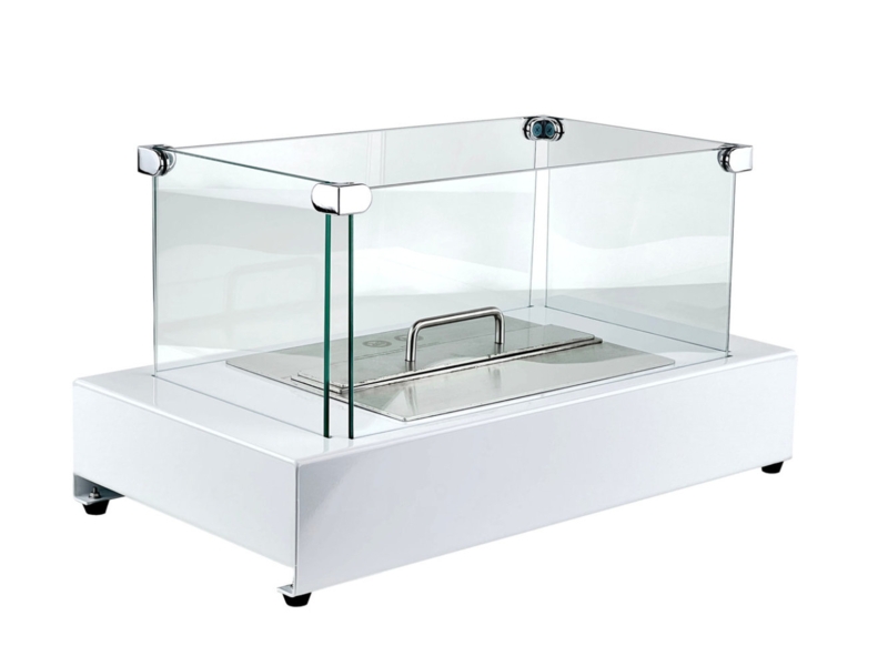Metal Bio-Ethanol Outdoor Tabletop Fireplace with Flame Guard