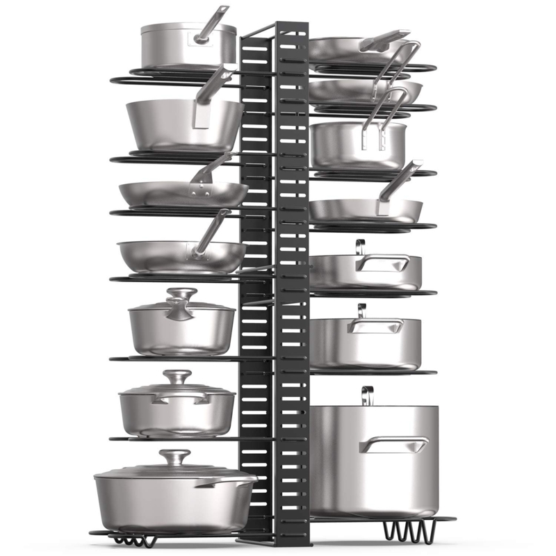 Metal Countertop / Cabinet Pot Rack