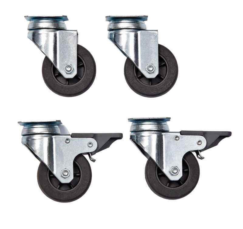 MidWest Homes for Pets Sub-Pack Skudo 4 Piece Travel Carrier Caster Wheels Set