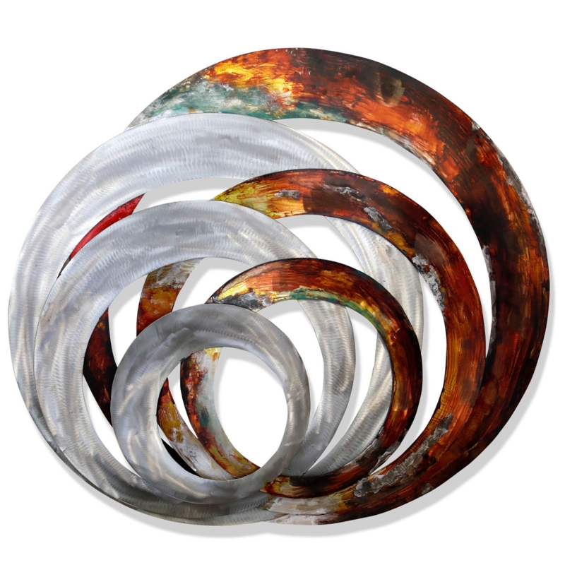 Modern Abstract Wall Decor on Metal