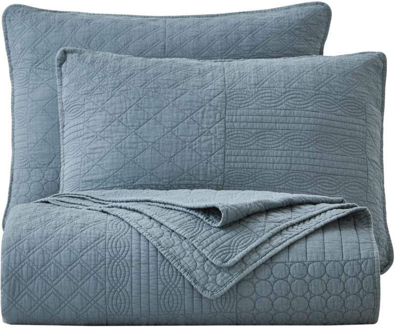 Motley Cotton No Patchwork Quilt Set
