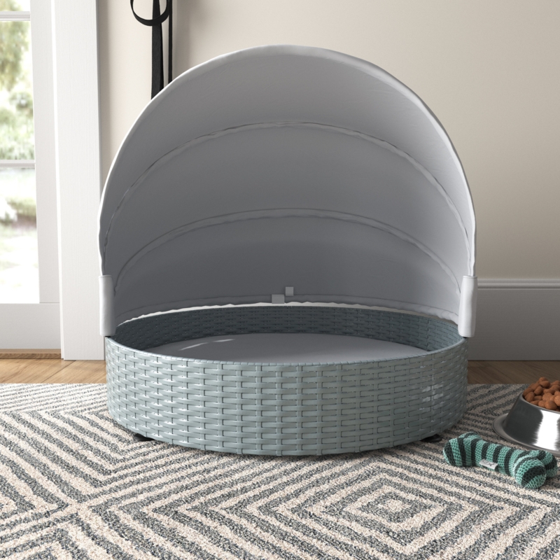 Covered Dog Bed