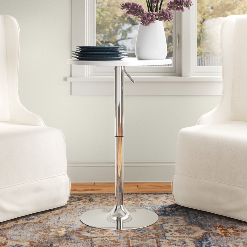 Nakano Counter Height Pedestal Dining Table with Swivelling Tabletop