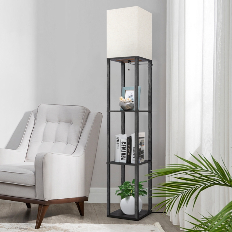 Nevaen 63'' Column Dimmable Floor Lamp with Remote