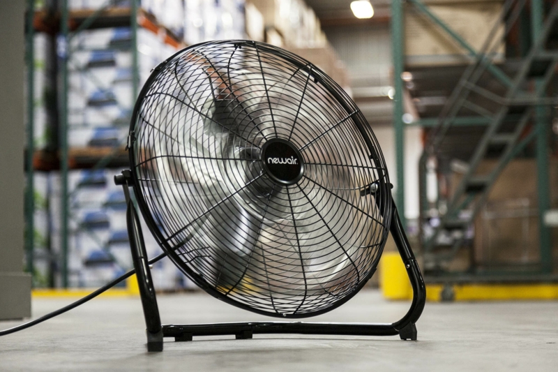 Newair 18" High Velocity Portable Floor Fan with 3 Fan Speeds and Ball Bearing Motor