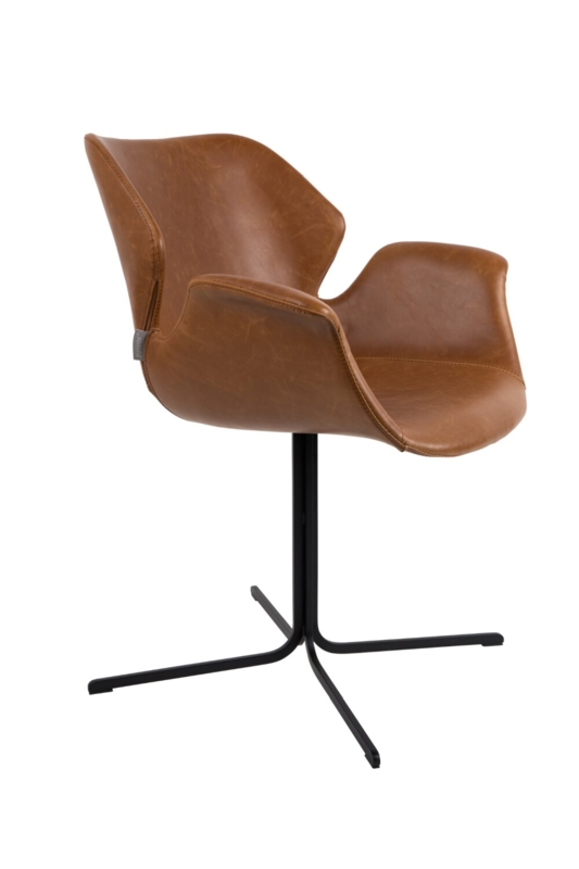 Nikki All Faux Leather Accent Chair