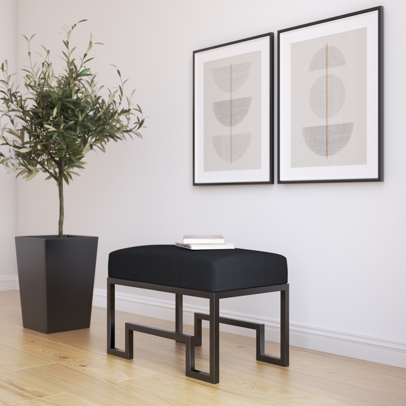 Nimmons Faux Leather Upholstered Bench